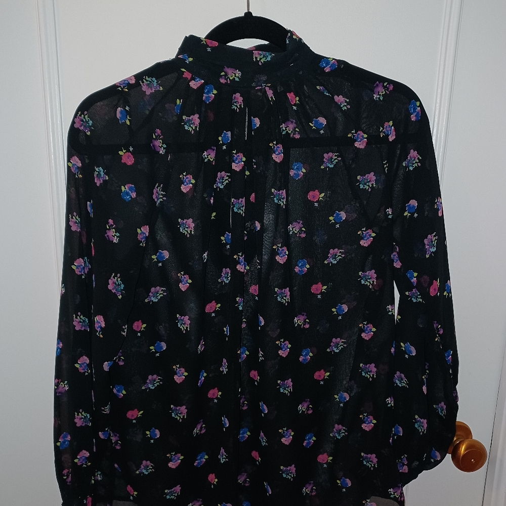 Asos floral voile blouse